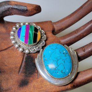 Mexico 925 Silver Brooches